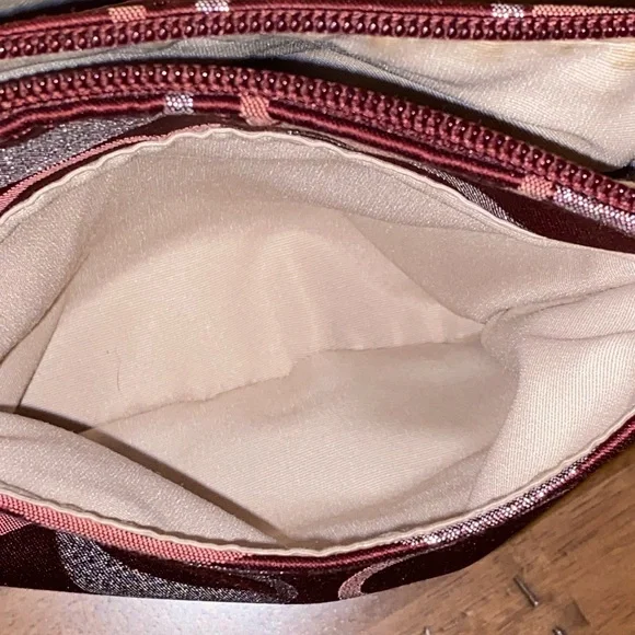 Coach Signature Metallic Stripe Crossbody Bag - Picture 13 of 15